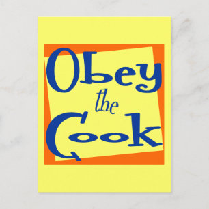 Carte Postale Obey Cook Kitchen dit :