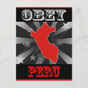 Carte Postale Obey Pérou