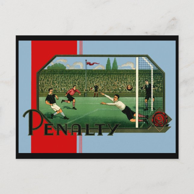 Carte Postale Objectif de sanction Football britannique (Devant)