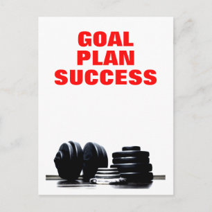 Carte Postale Objectif Plan Réussite Construction corporelle For
