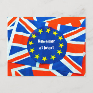 Carte Postale Objets commémoratifs du Brexit pour un événement m