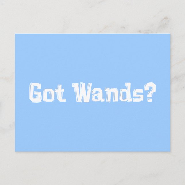 Carte Postale Objets Wands (Devant)