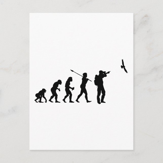 Carte Postale Observateur d'oiseaux (Devant)