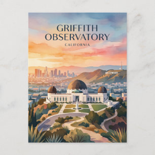 Carte Postale Observatoire Griffith Los Angeles Californie