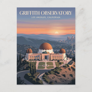 Carte Postale Observatoire Griffith Los Angeles Californie