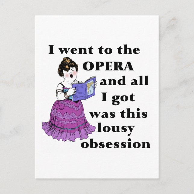 Carte Postale Obsession de l'opéra (Devant)