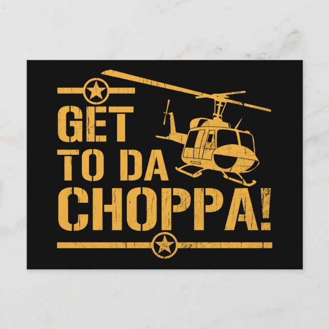Carte Postale Obtenez au cru du DA Choppa (Devant)