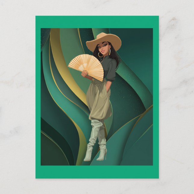CARTE POSTALE OBTENEZ-LE FILLE #2 (Devant)