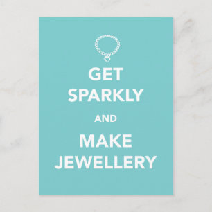 Carte Postale Obtenez Sparkly et faites des bijoux