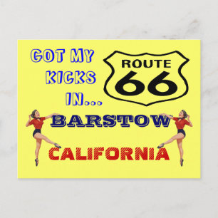 Carte Postale Obtenez Vos Kicks Sur La Route 66 - 