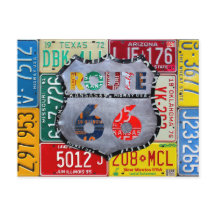 Obtenez Vos Pieds Sur La Route 66 License Plate Ar