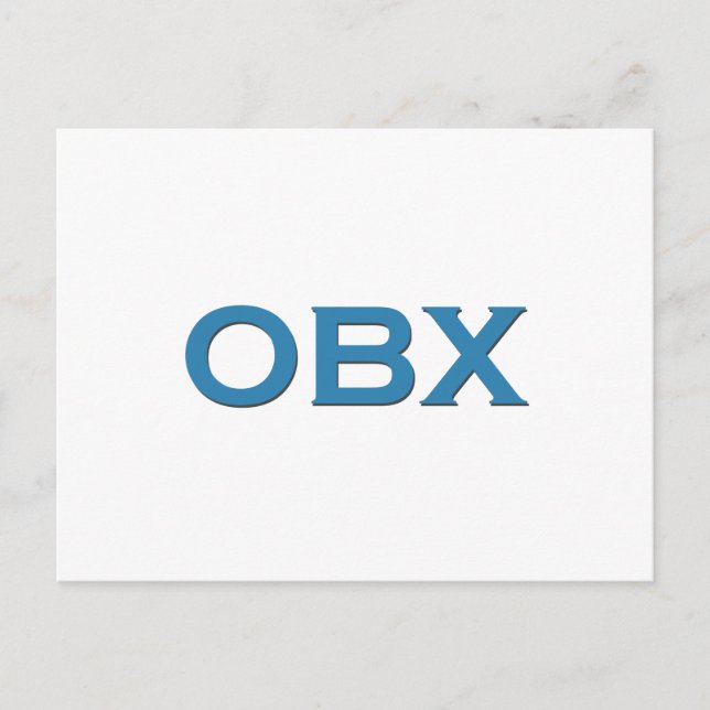 Carte Postale OBX (Bancs extérieurs Caroline du Nord) (Devant)