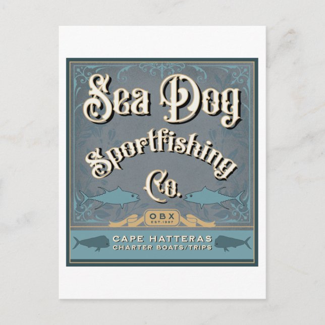Carte Postale OBX Sea Dog Pêche sportive (Devant)