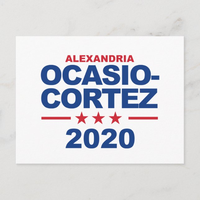 Carte Postale Ocasio-Cortez 2020 (Devant)