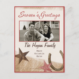 Carte postale occidentale de photo de vacances