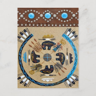 Carte postale occidentale "Native American Sandpai