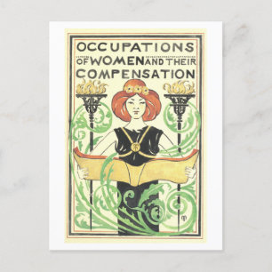 Carte Postale "Occupations des femmes et leur indemnisation"