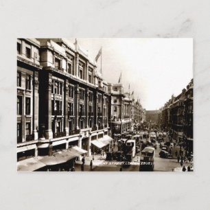 Carte Postale Occupé Regent Street Londres Angleterre photo vint