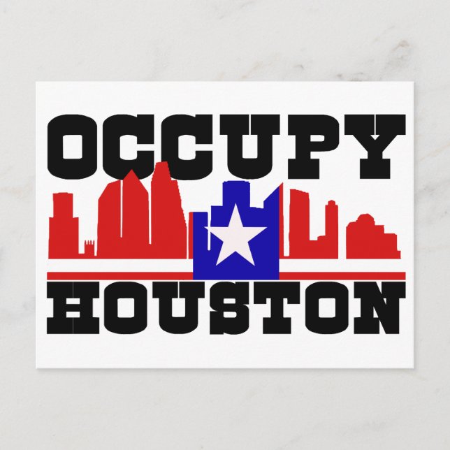Carte Postale Occupy Houston (Devant)