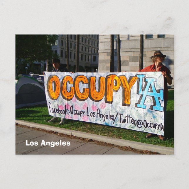 Carte Postale Occupy LA Postcard ! (Devant)