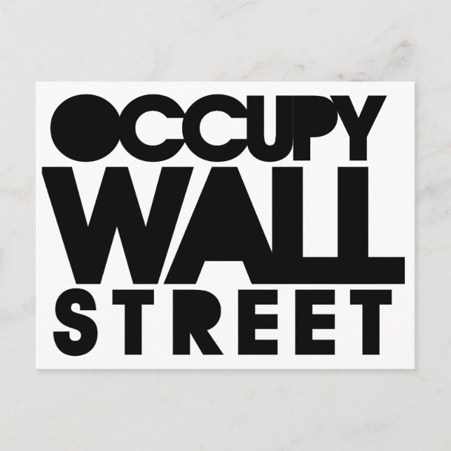 Carte Postale Occupy Wall Street (Devant)
