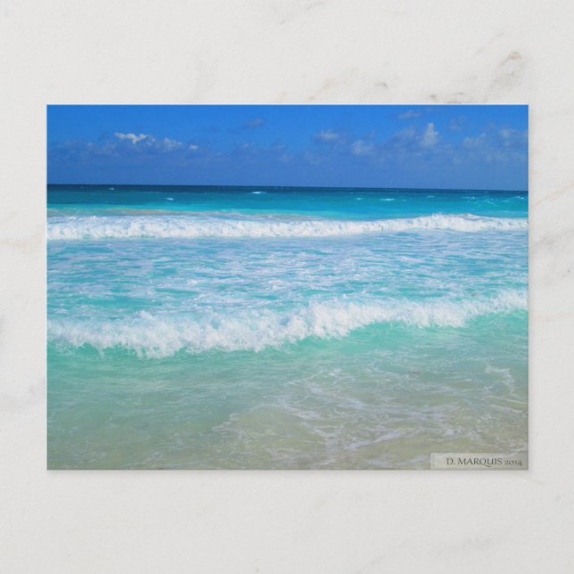 CARTE POSTALE OCÉAN À CANCUN, MEXIQUE N° 1 (Devant)