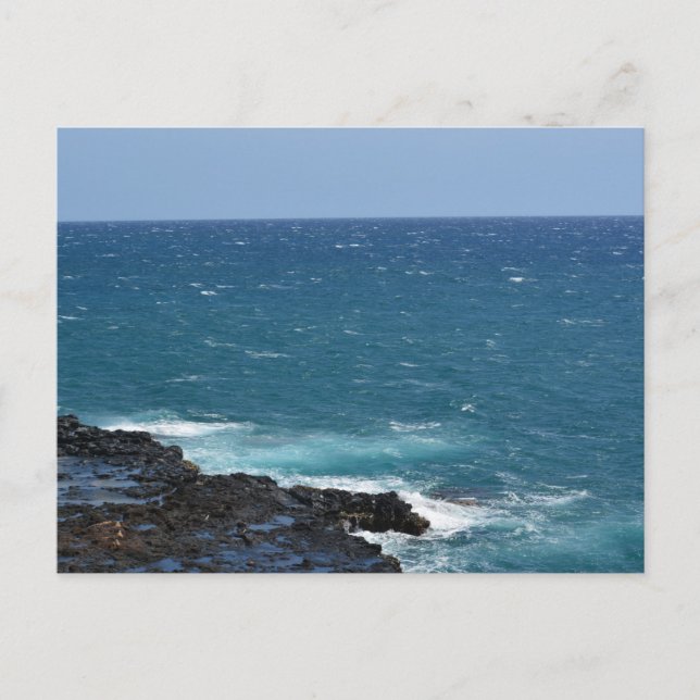 Carte Postale Océan à Kauai (Devant)