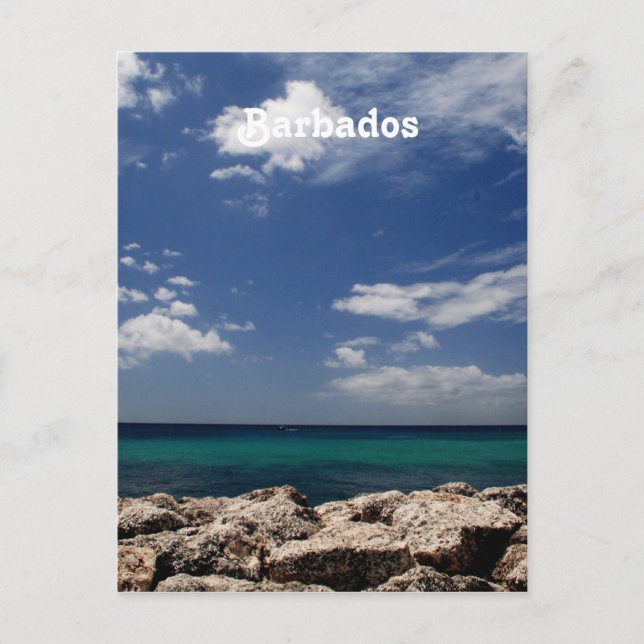 Carte Postale Océan à la Barbade (Devant)