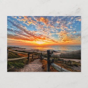 Carte Postale Ocean Beach Vue Tropical Sunset Paradise Dream