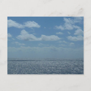 Carte Postale Océan bleu de la mer des Caraïbes