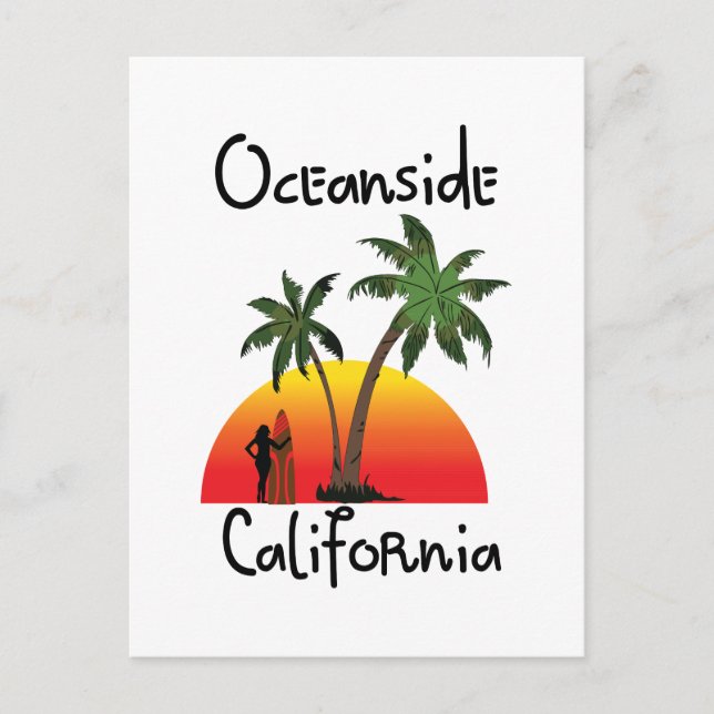 Carte Postale Océan Californie (Devant)