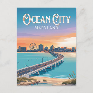 Carte Postale Ocean City Maryland