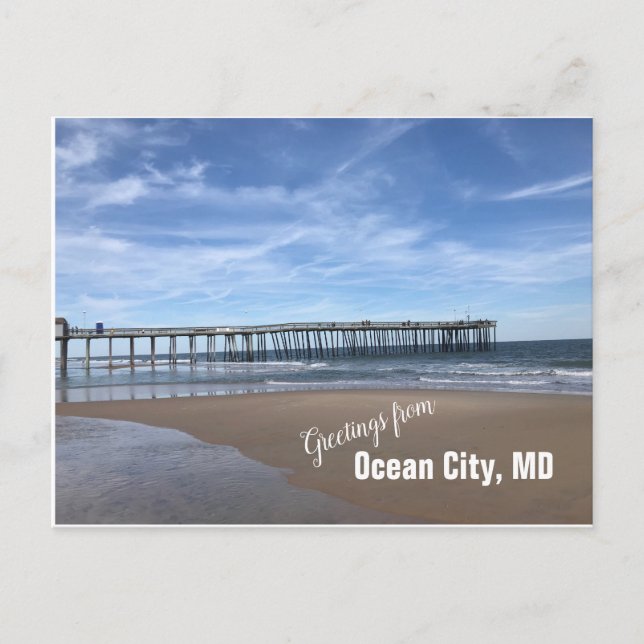 Carte postale Ocean City, MD Pier (Devant)