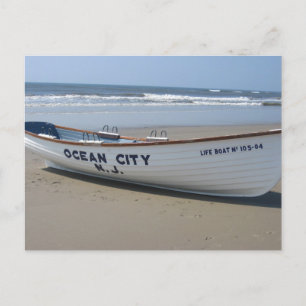 Carte Postale Ocean City, NJ * Amusement d'été * Bateau de mer