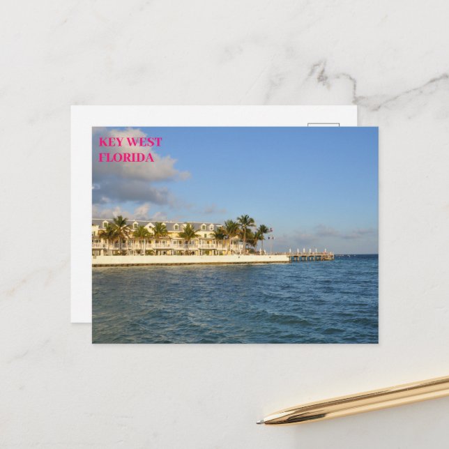 Carte Postale Ocean Coastline Resort Key West Florida (Devant/Arrière en situation)