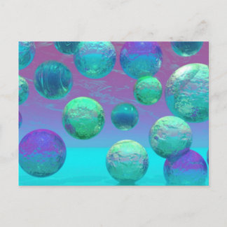 Carte Postale Ocean Dreams - Aqua et Violet Ocean Imaginaire