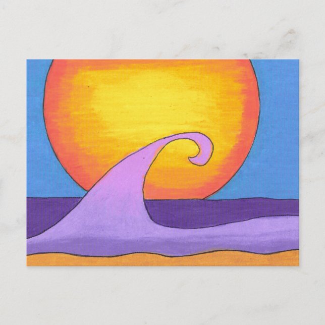 Carte Postale Océan Purple Passion (Devant)
