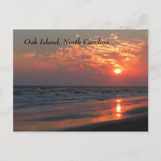 Carte Postale Ocean Sunset - Oak Island, NC