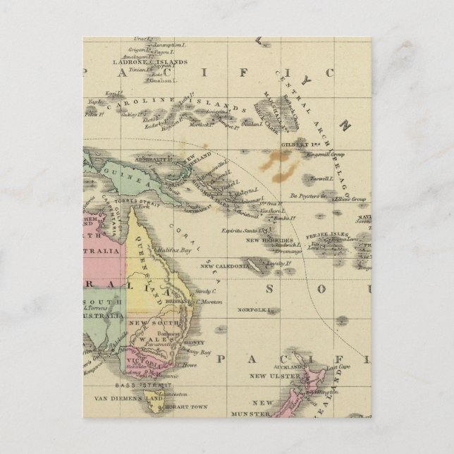 Carte Postale Océanie (Devant)