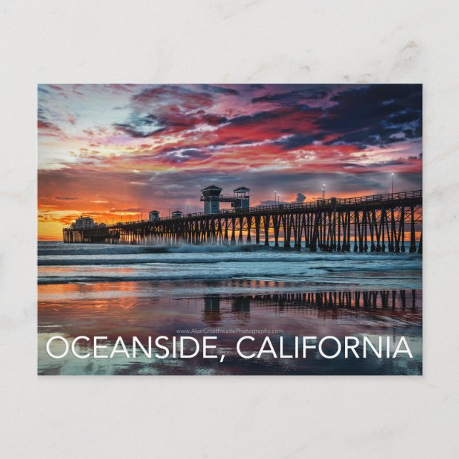 Carte Postale Oceanside, Californie (Devant)