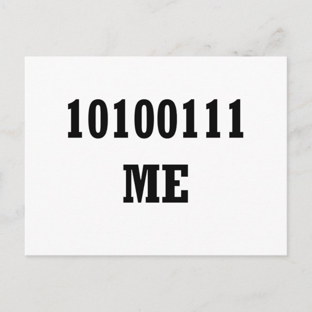 Carte Postale Octets-moi (Devant)