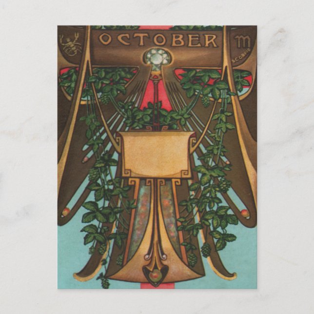 Carte Postale Octobre - Scorpio (Devant)