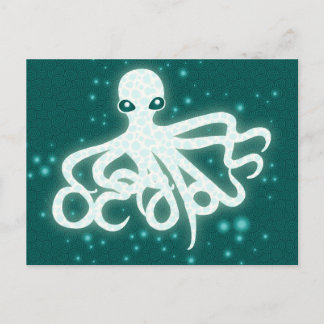 Carte Postale Octopus brillants