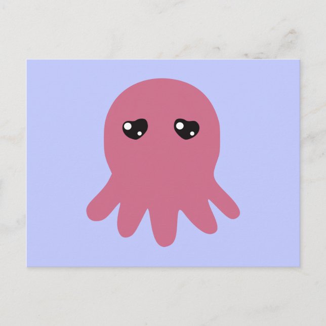 Carte Postale Octopus en amour (Devant)