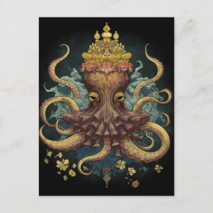 Carte Postale Octopus King