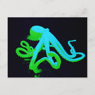 Carte Postale Octopus toxique