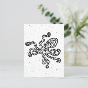 Carte Postale Octopus vintage