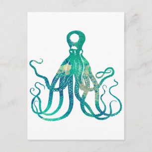 Carte postale octopus Watercolor