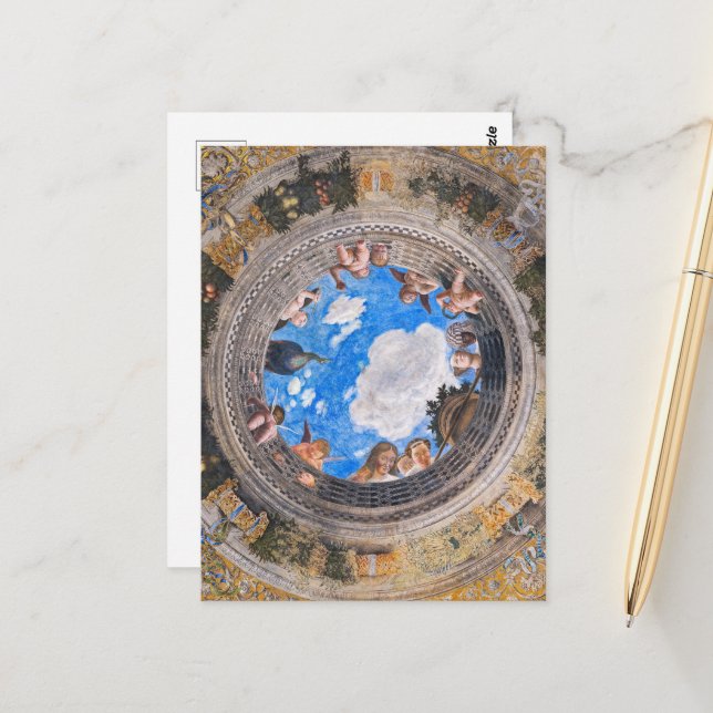 Carte Postale Oculus, Chambre nuptiale, Caméra Picta (Devant/Arrière en situation)