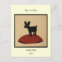 Odd Funny Look Dog - Colorful Book Illustration